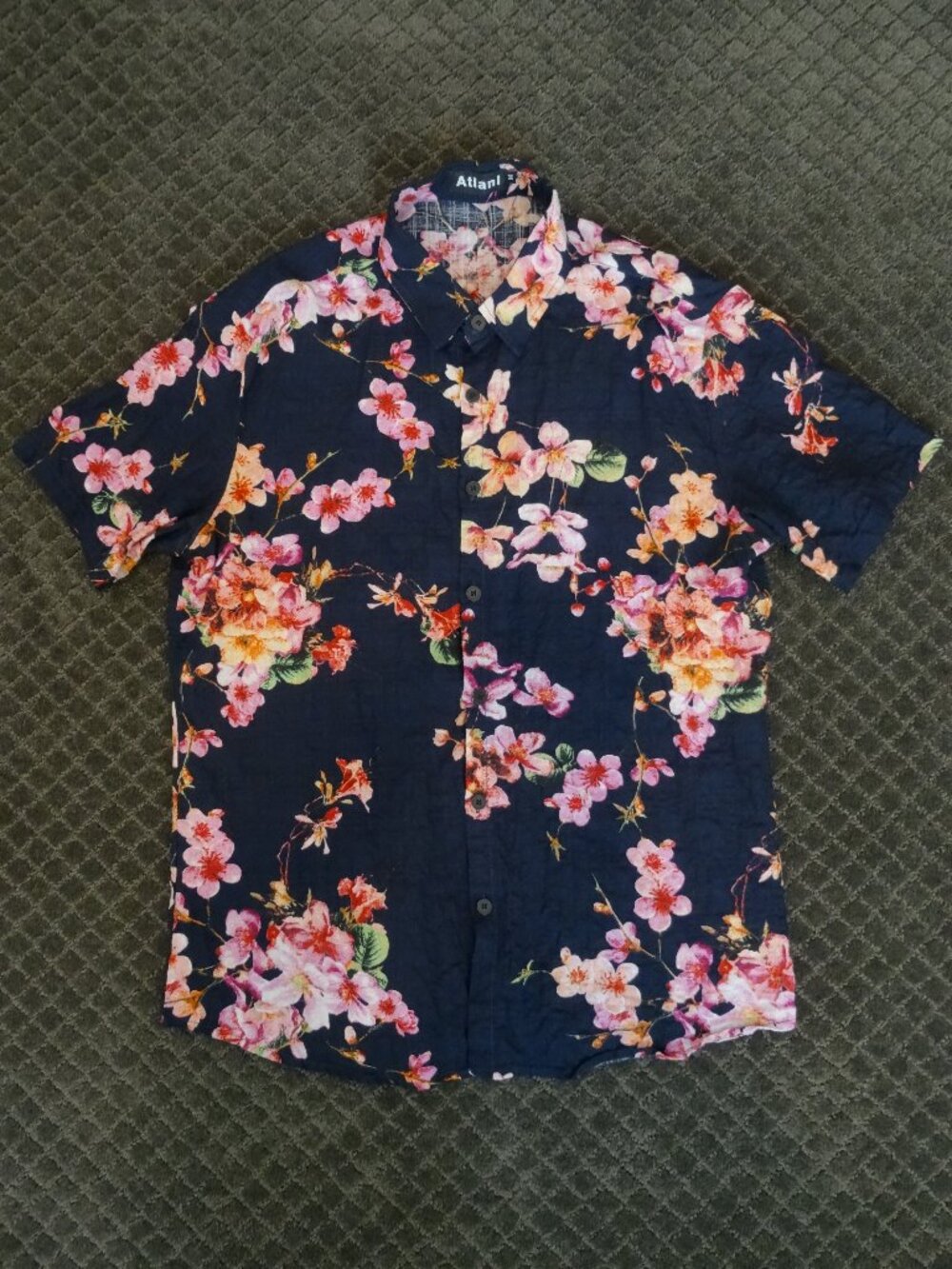 Atlanl Colorful Floral Button Down Shirt